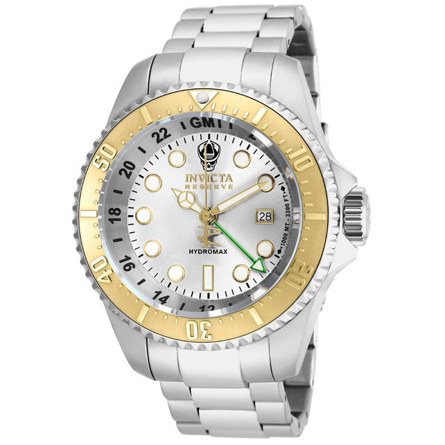 INVICTA Men's Hydromax 1000m 52mm Silver / Gold Watch