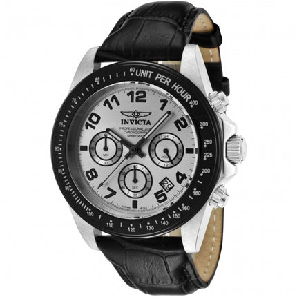 INVICTA Men's Speedway 43mm Montenegro Silver / Black Chronograph Watch