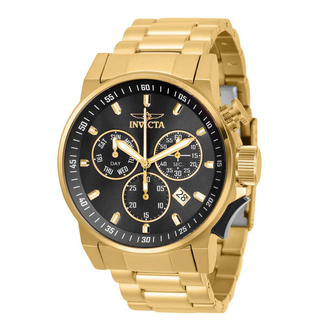 INVICTA Men's Coalition Forces Suisse Classic Chronograph 46mm Gold Watch