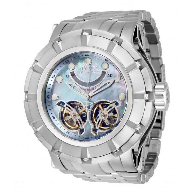 INVICTA Men's Reserve S1 Automatic Dual Turbine 54mm Mother of Pearl 500m Watch