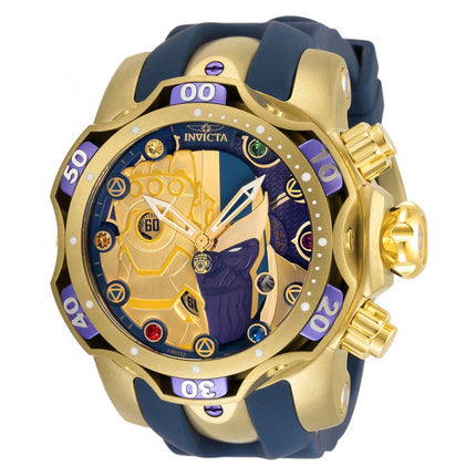 INVICTA Men's Marvel Limited Edition Thanos 52mm Chronograph Gold / Purple Watch