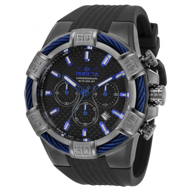 INVICTA Men's Bolt Wire Chronograph Black / Blue Watch