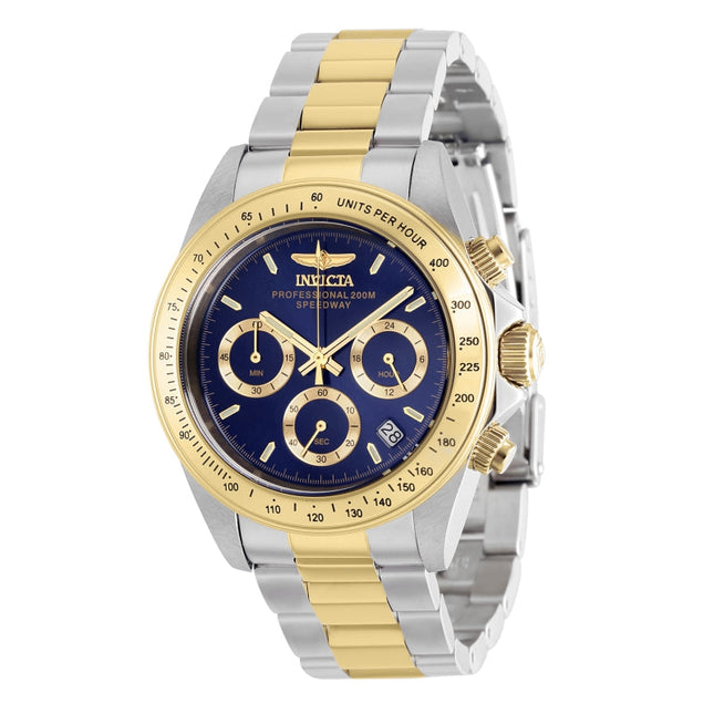 INVICTA Men's Speedway Texas 39.5mm Two Tone / Blue Chronograph Watch
