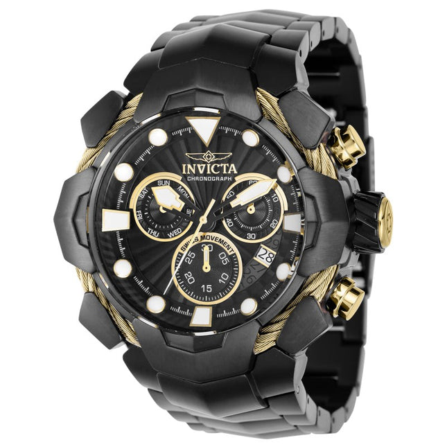 INVICTA Men's Bolt Excelsior 54mm Chronograph Black / Gold Watch