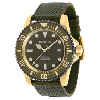 INVICTA Men's Pro Diver Automatic 44mm Master of the Sea Watch Gold / Green