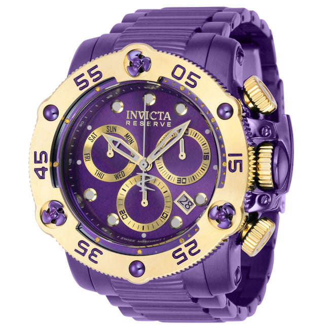 INVICTA Men's Reserve Propellar Chronograph Purple / Gold Watch