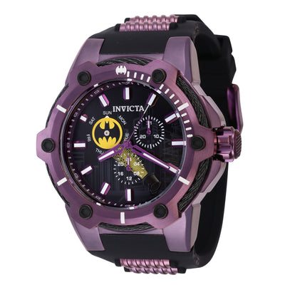 INVICTA Men's DC Comics Limited Edition Batman 53mm Bat Signal Ionic Purple Chronograph Watch