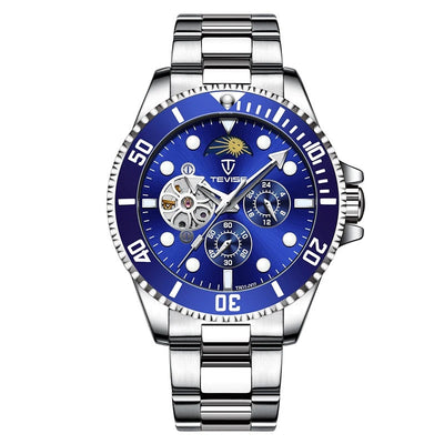 TEVISE Perpetual Automatic Flower Moon Blue Watch image 0