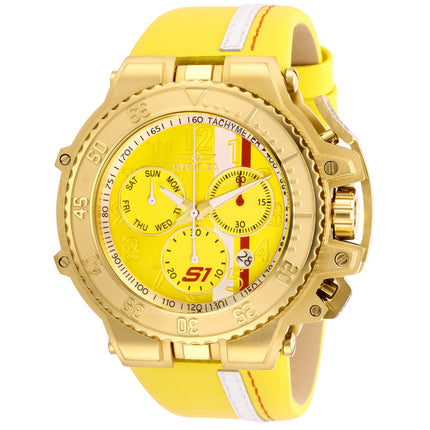 INVICTA Men's S1 Rally Race Team 58mm Gold / Yellow / White Chronograph Watch