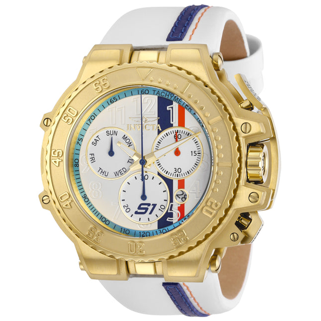 INVICTA Men's S1 Rally Race Team 58mm Gold / France Chronograph Watch