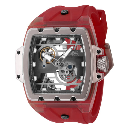 INVICTA Men's Anatomic Automatic 55mm 100m Silver / Red Watch