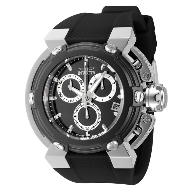 INVICTA Men's Coalition Forces X-Wing 46mm Chronograph Silver / Black Watch