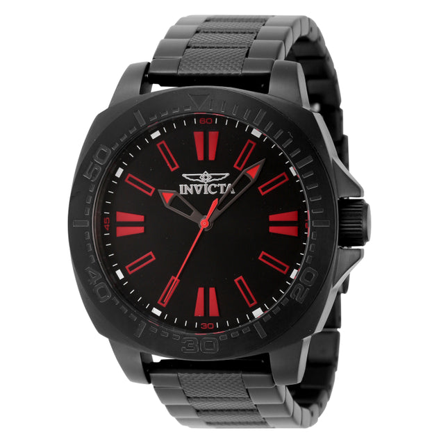 INVICTA Men's Speedway 46mm Basic Watch Black / Red