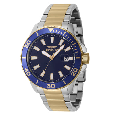 INVICTA Men's Pro Diver 45mm Watch Two Tone/Blue