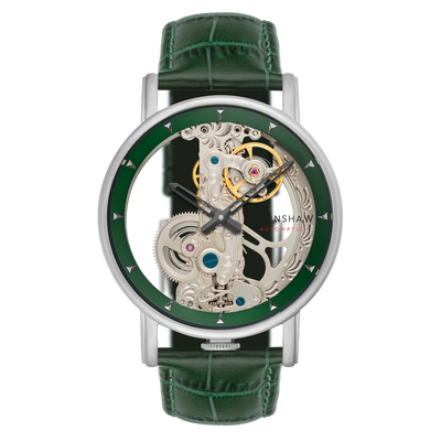 THOMAS EARNSHAW FOWLER BRIDGE AUTOMATIC Silver / Green Watch