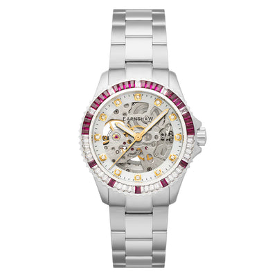 THOMAS EARNSHAW MARTINEAU SKELETON AUTOMATIC SCARLETT ICE Watch