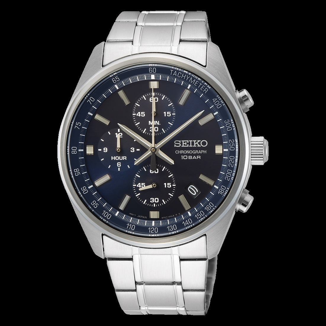 SEIKO Men's Chronograph Classic Watch Dark Blue