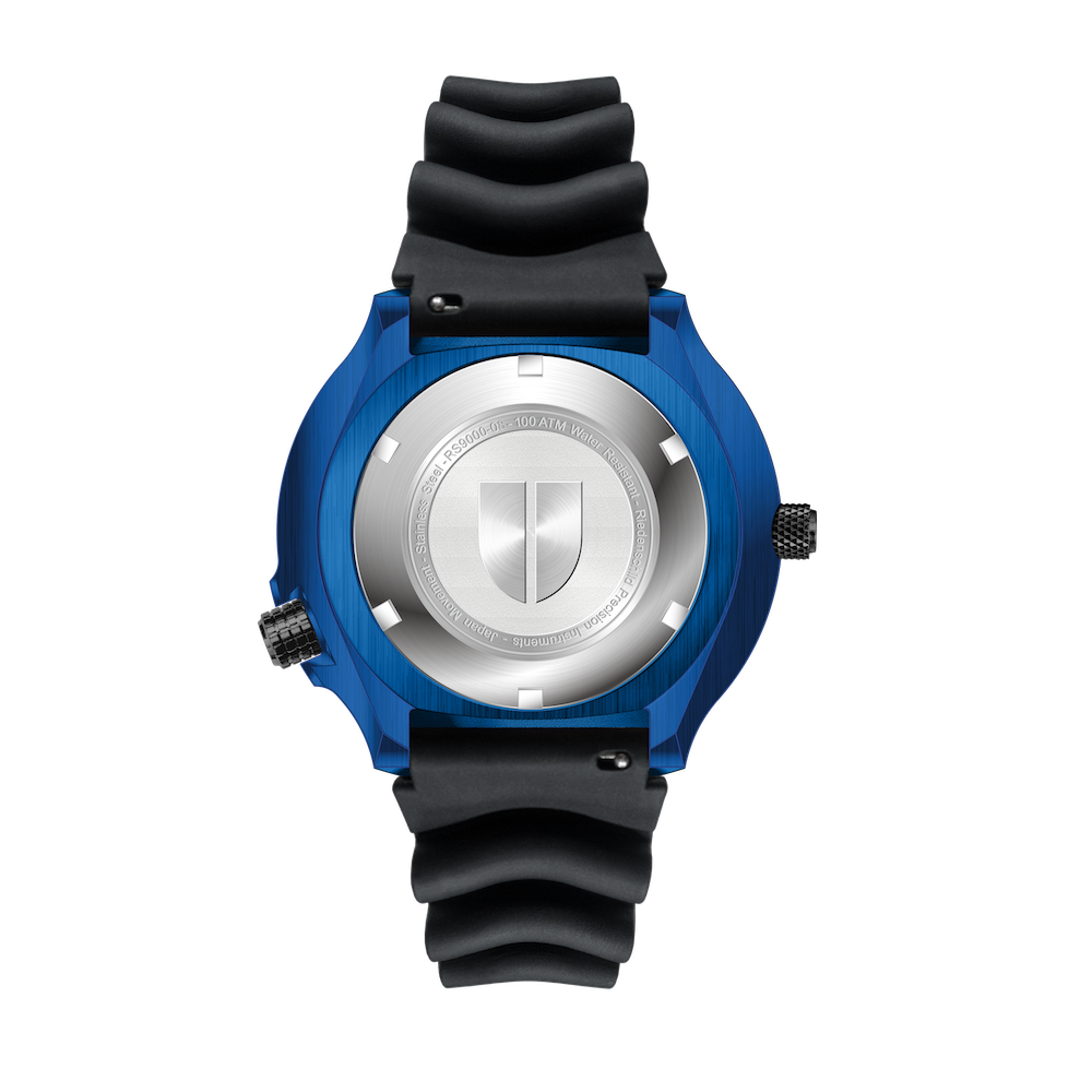 RIEDENSCHILD PRECISION INSRUMENTS GERMANY Divers Taucheruhr 1000m Helium Valve Watch Bavaria Blue image 4