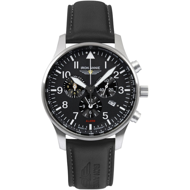 IRON ANNIE F-13 Tempelhof Chronograph 56822 Leather Watch