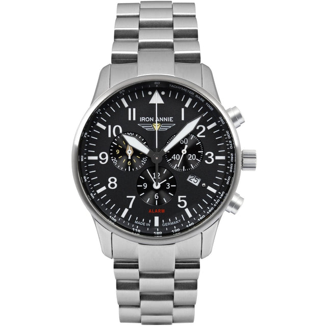 IRON ANNIE F-13 Tempelhof Chronograph 5682M2 Steel Bracelet Watch