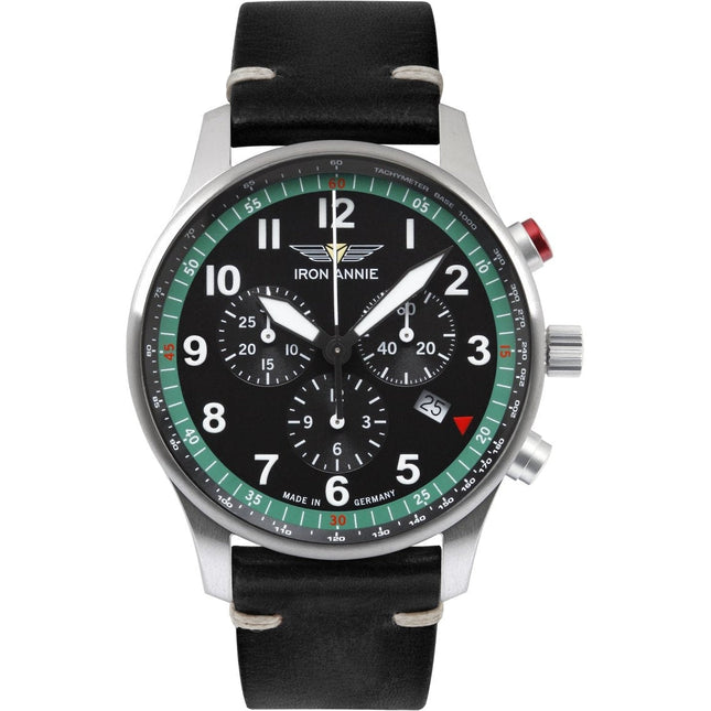 IRON ANNIE F-13 Tempelhof Chronograph 56884 Leather Watch