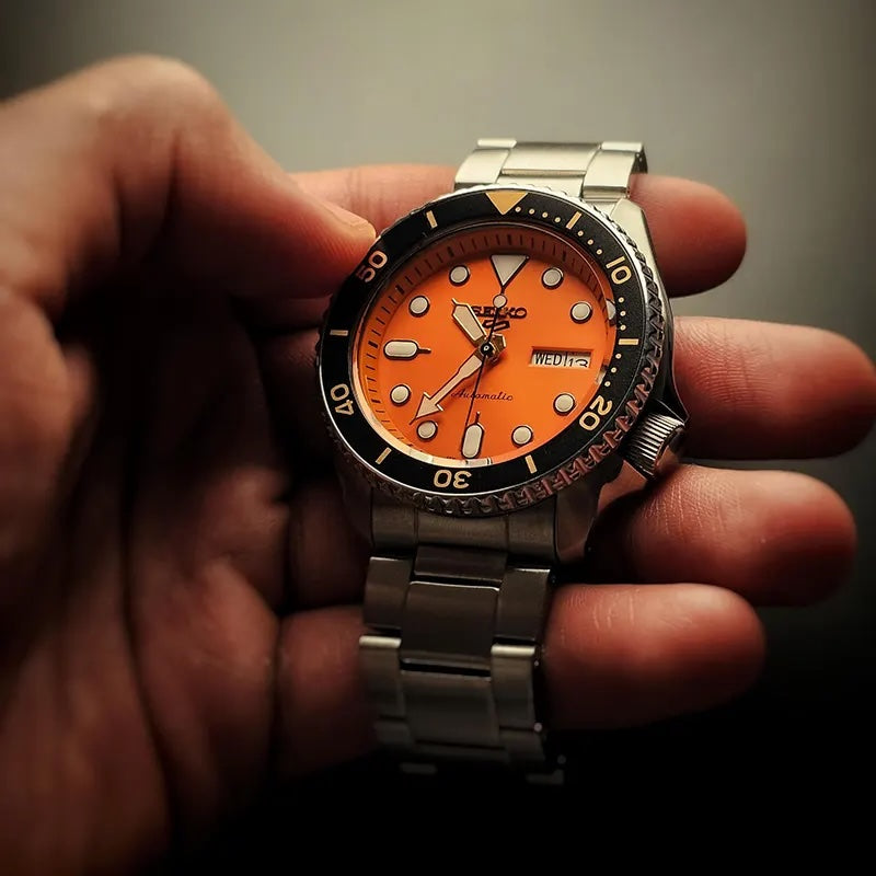 SEIKO 5 Men's Sports Orange Automatic Watch