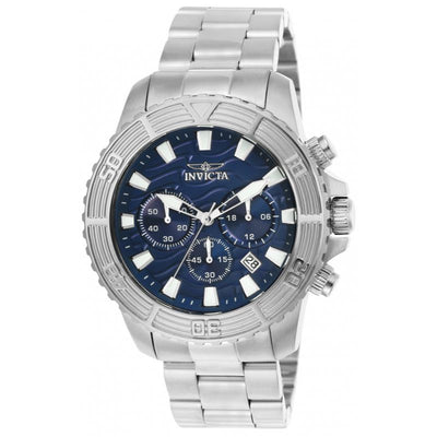 INVICTA Men's Pro Diver 45mm Wave Chronograph Watch Blue