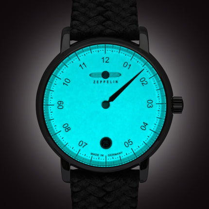 ZEPPELIN Women's New Captains Line Mono Timer Quartz 8643-5 Set Leather Watch