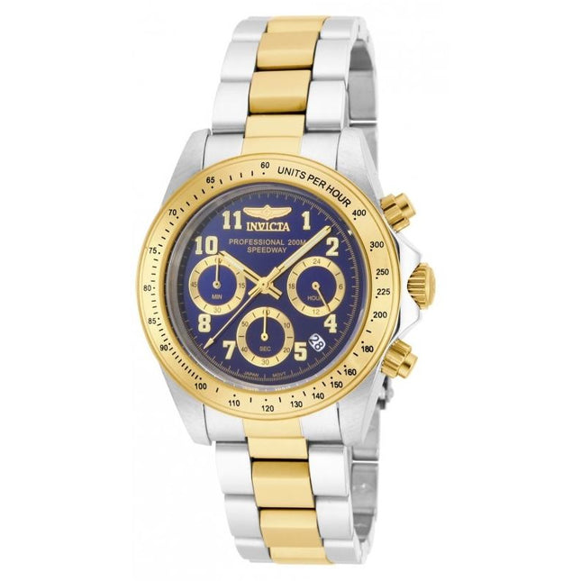 INVICTA Men's Speedway 39.5mm Two Tone Navy Blue Dial Watch