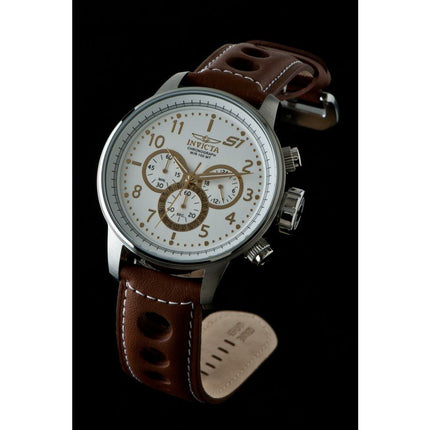 INVICTA Men's S1 Rally Desert Chronograph Leather Tanned Watch