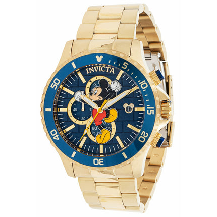 INVICTA Men's Disney Climbing Mickey Ltd Edition Chronograph 48mm Gold Watch