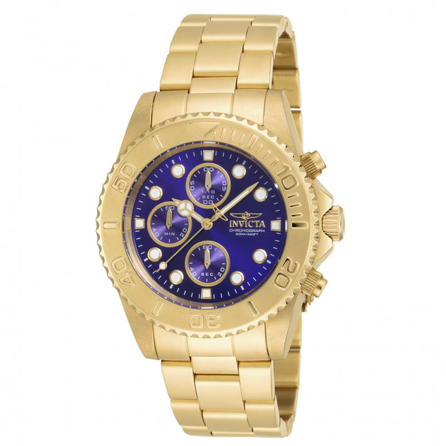 INVICTA Men's Pro Diver Deep Sea Gold Tone 200m Blue Watch