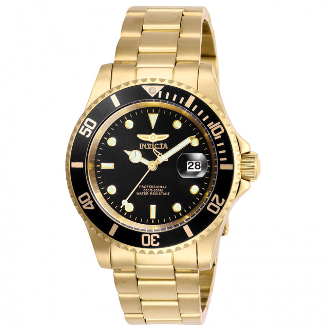 INVICTA Men's Pro Diver Sea Urchin 200m 40mm Gold Edition Oyster Bracelet Watch