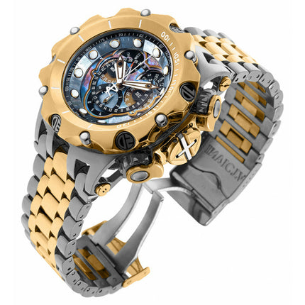 INVICTA Men's Venom Chronograph Champagne/Gunmetal 500m Steel 51mm Watch