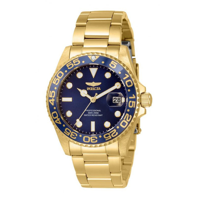 INVICTA Pro Diver Lady 38mm Sea Diver 200m Gold Tone Watch