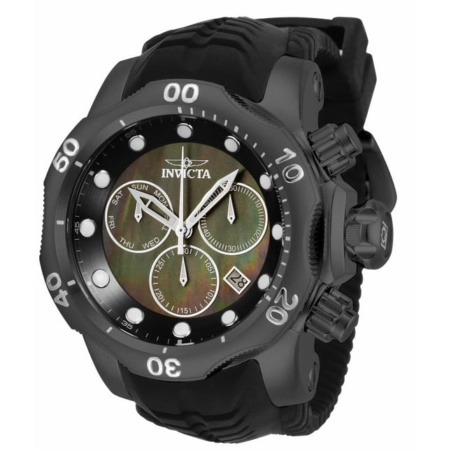INVICTA Men's Venom Chronograph 1000m Silicone Black 54mm Watch