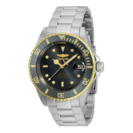 INVICTA Men's Pro Diver Automatic Buckley 40mm Grey/Gold Oyster Strap Watch