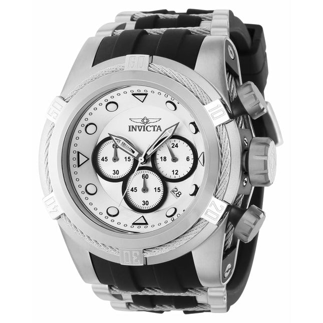 INVICTA Men's Bolt Zeus Chronograph Silver Wire Steel Infused 53mm Watch