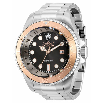 INVICTA Men's Hydromax 1000m 52mm Silver/Rose Gold Watch