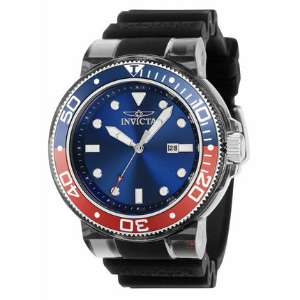 INVICTA Men's Pro Diver 51.5mm Anatomic Pepsi 100m Silicone Strap Watch