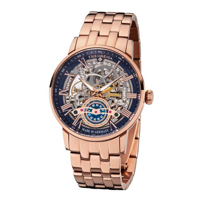 TUFINA GERMANY OSLO THEOREMA STEEL ROSE GOLD | BLUE Watch