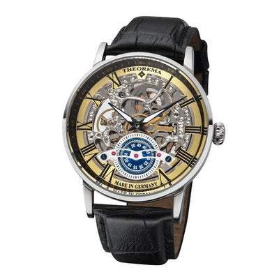TUFINA GERMANY OSLO THEOREMA SILVER | BLACK GOLD TRIM Watch