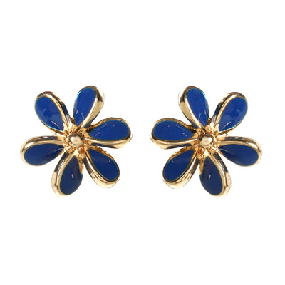 AMRITA NEW YORK Petite Enamel Studs Blue