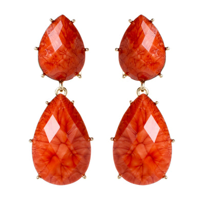 AMRITA NEW YORK Santa Ana Earring Coral