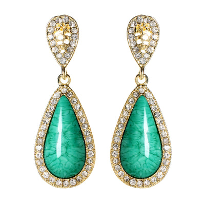 AMRITA NEW YORK Amrita Classic Teardrops Turquoise