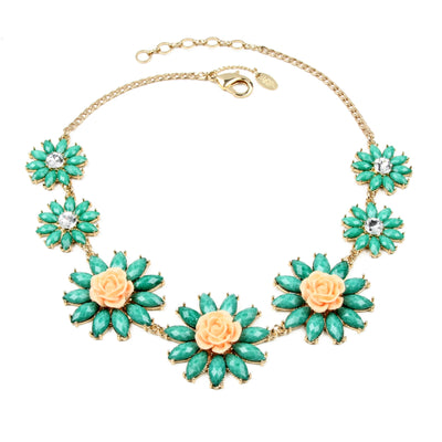 AMRITA NEW YORK Amrita Rosemary Necklace Turquoise/Peach