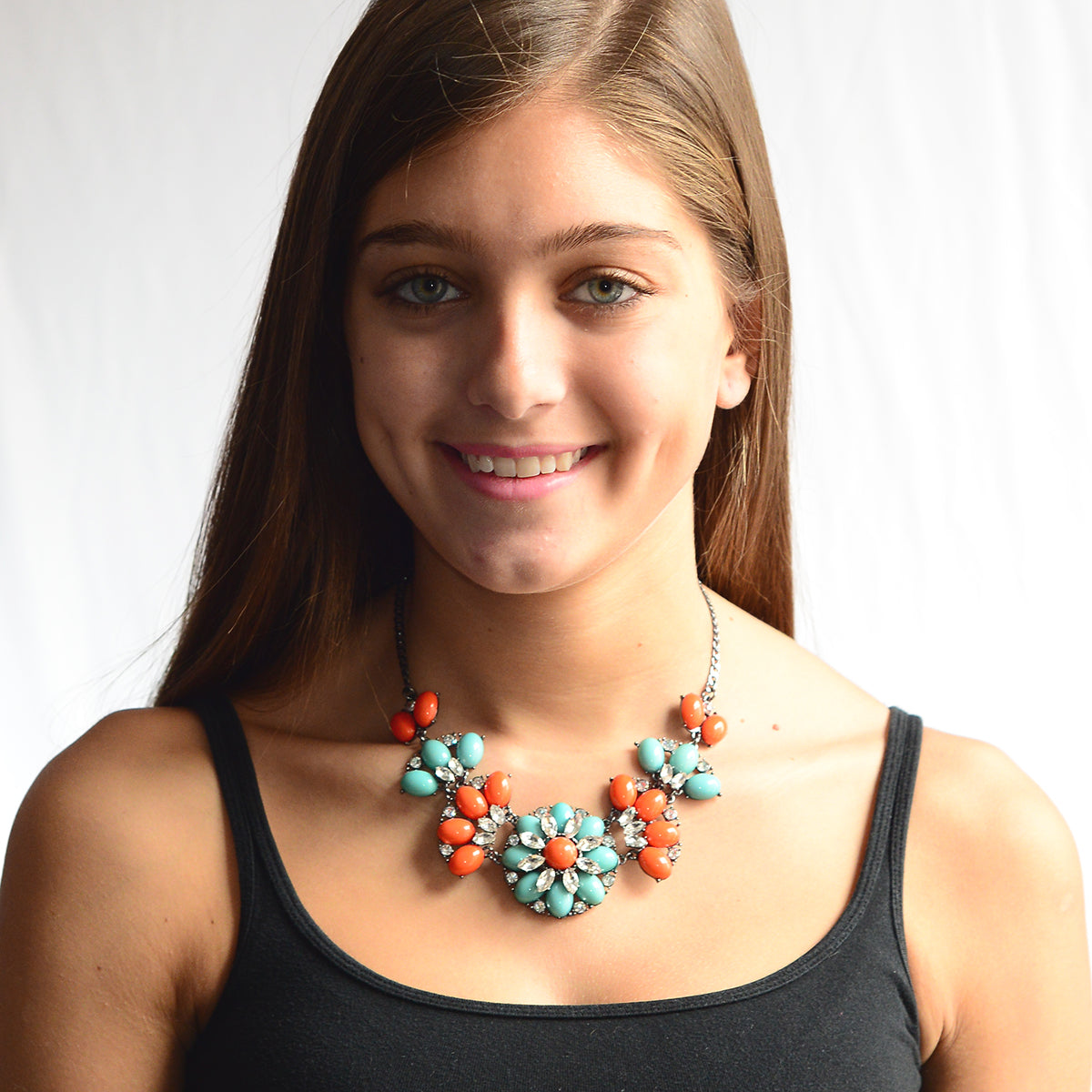 AMRITA NEW YORK Sammy Necklace Lapis/Ruby