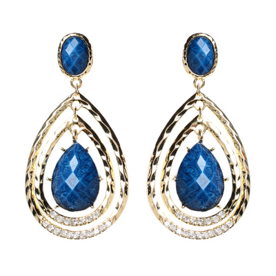 AMRITA NEW YORK Catriona Earring Blue Lapis