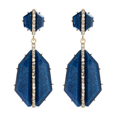 AMRITA NEW YORK Art Deco Earring Lapis