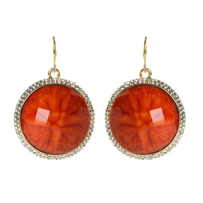 AMRITA NEW YORK Faye Spring Earring Coral